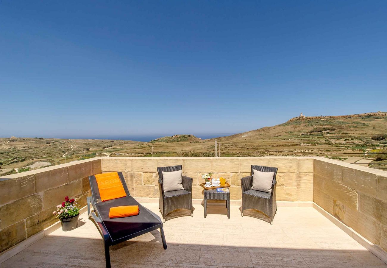 gozo villa terrace with views