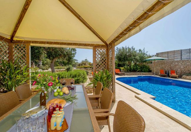 outdoor area of malta villa with pool