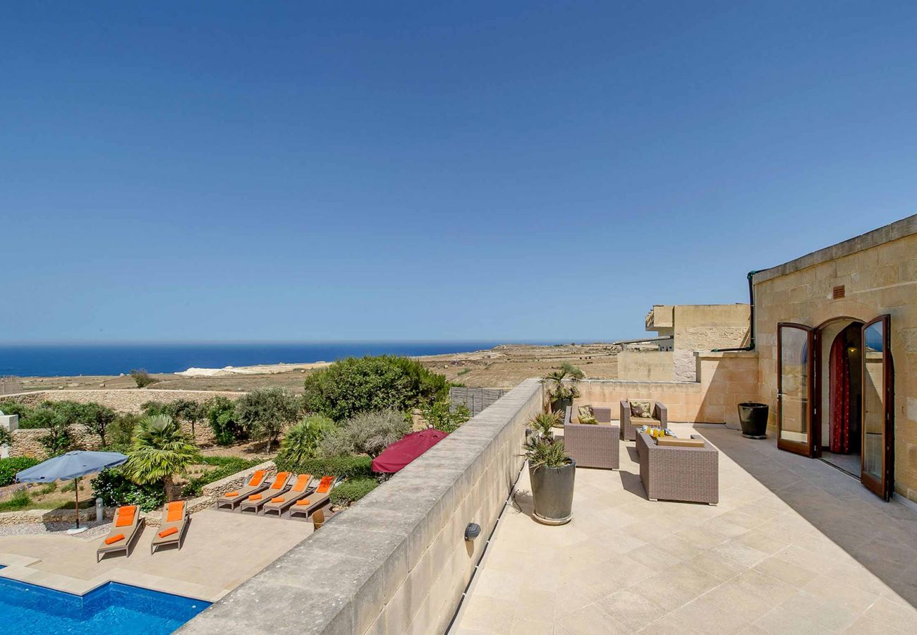 gozo villa with private pool and views