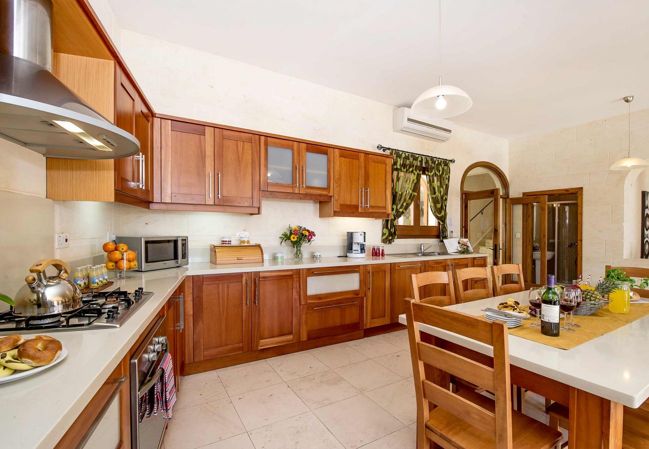 kitchen of gozo holiday villa