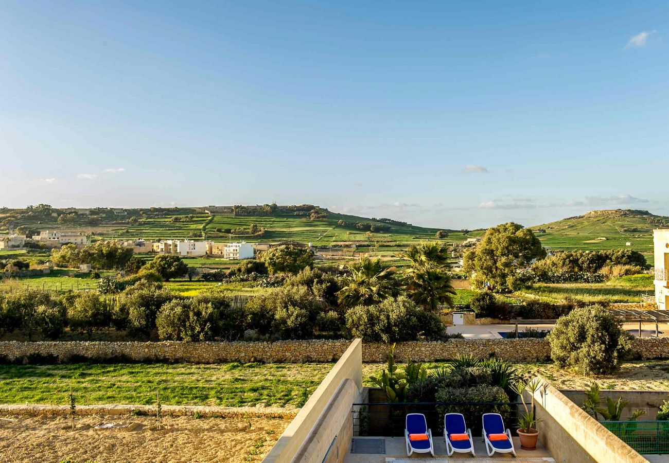 gozo villa with countryside views