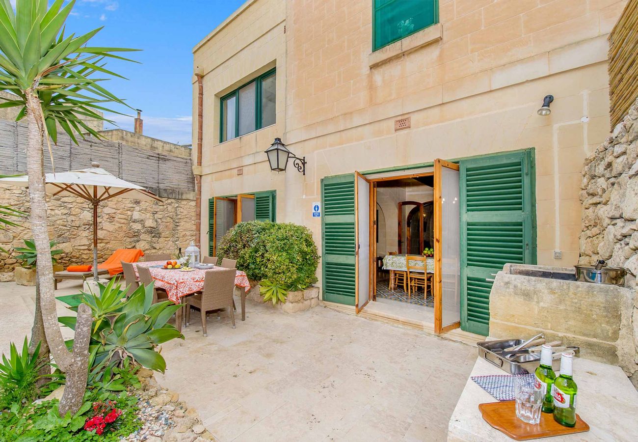 gozo holiday home outdoor area